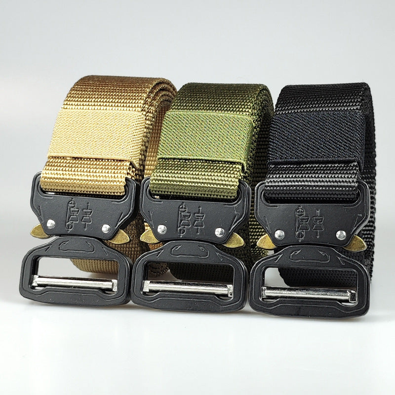 Cobra Buckle Outdoor Tactical Belt Men's Nylon Sport Quick release training canvas belt