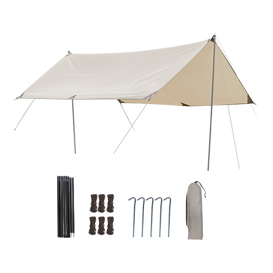 Outdoor camping tent Silver-coated vinyl sunblock and rainproof shade pergola  picnic camping tent