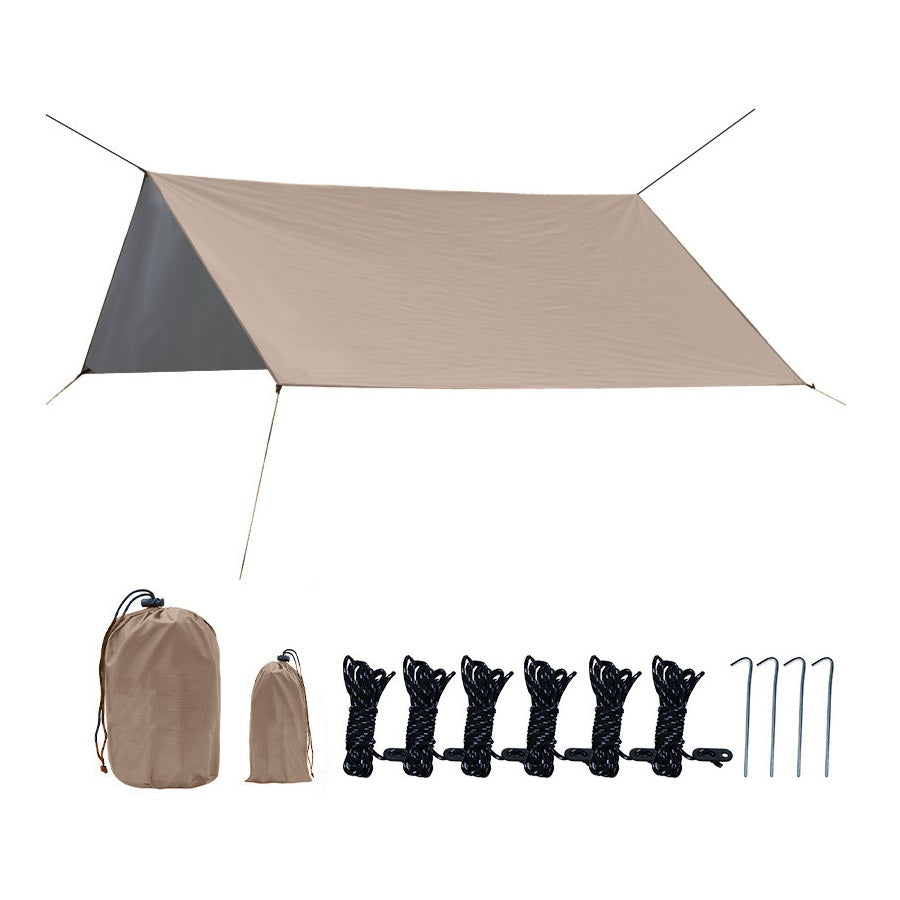 Outdoor camping tent Silver-coated vinyl sunblock and rainproof shade pergola  picnic camping tent