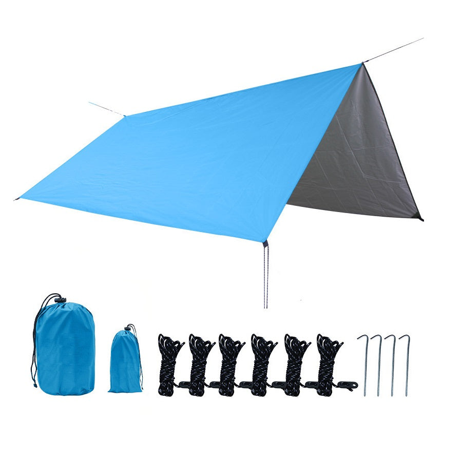 Outdoor camping tent Silver-coated vinyl sunblock and rainproof shade pergola  picnic camping tent