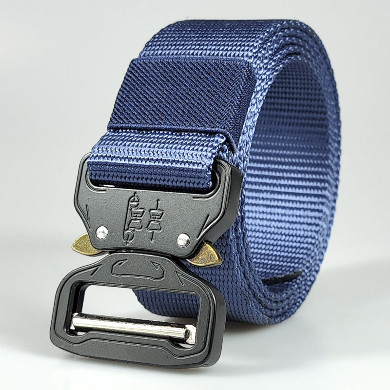 Cobra Buckle Outdoor Tactical Belt Men's Nylon Sport Quick release training canvas belt