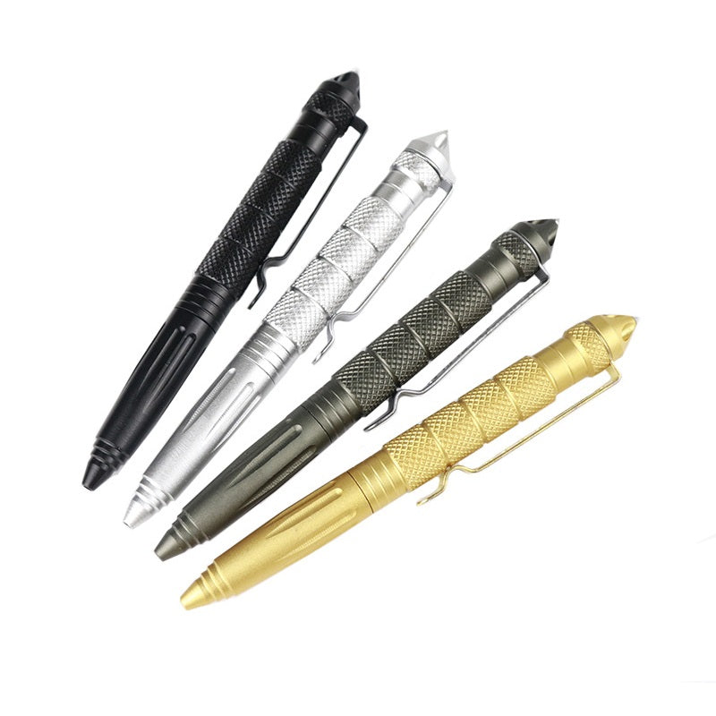 Tungsten Steel Head Tactical Defense Pen EDC Multi-functional Defense Pen Outdoor Window Breaking Cone Survival Pen