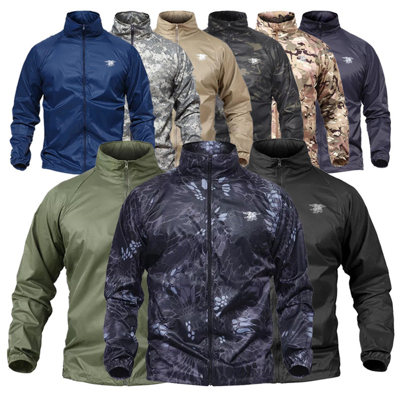 Outdoor Tactical Seal Skin Coat Camouflage Coat Training Field Combat Coat