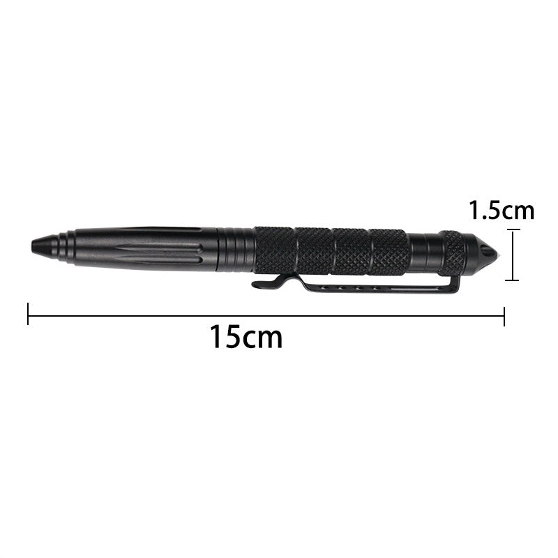 Tungsten Steel Head Tactical Defense Pen EDC Multi-functional Defense Pen Outdoor Window Breaking Cone Survival Pen