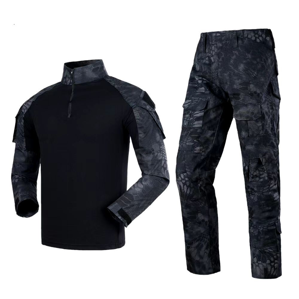 Tight-fitting Knitted Frog Uniform Student Military Training Camouflage Instructor Suits