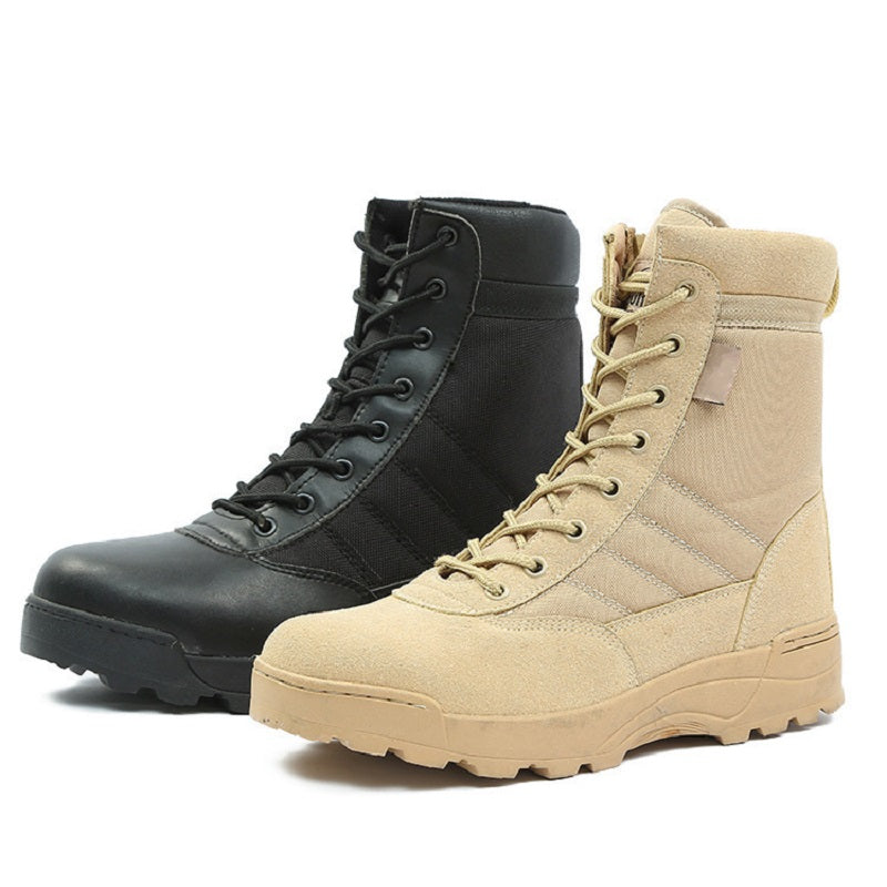 Tactical Boots Breathable High-top Boots Outdoor Men's Desert Combat Tactical Mountaineering Boots