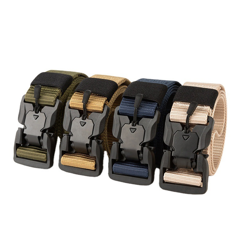 Multi-functional Outdoor Tactical Belt With Nylon Magnetic Buckle