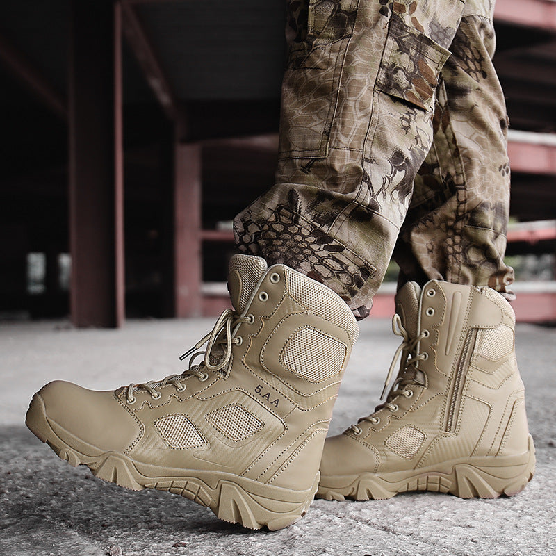 5.AA Combat Boots Military Men‘s Camping Special Forces Training Boots Outdoor Hiking Boots Desert Boots