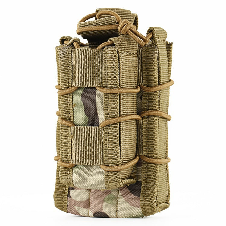 Military Fan Tactical Accessory Multifunctional Waist Hang Kit MOLLE System Double Magazine Pouch