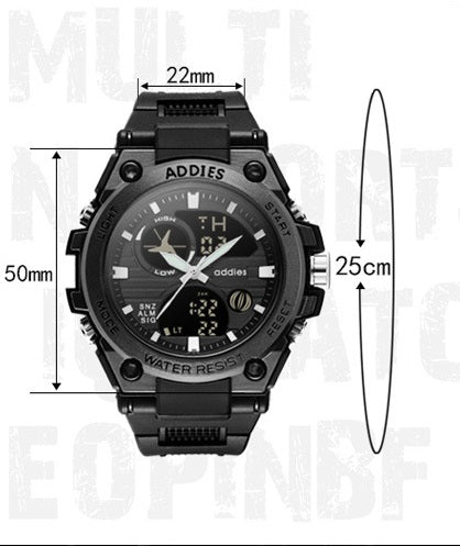 New Waterproof Luminous Student Multi-function Watch Outdoor Sports LED Electronic Watch