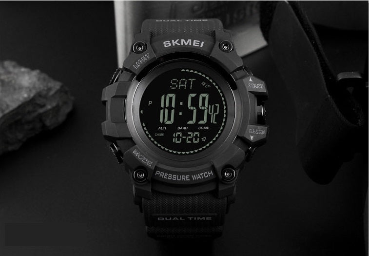 Outdoor Mountaineering Electronic Watch Sports Pedometer Weather Forecast Compass Watch