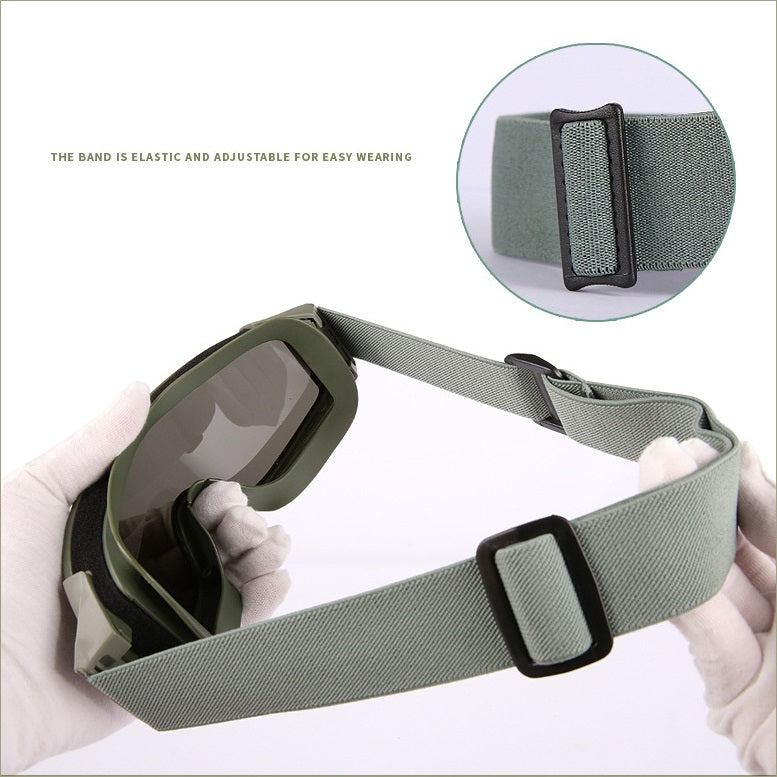 Tactical Sand-proof Fog-proof Shooting Goggles Protective Outdoor Traning Goggles