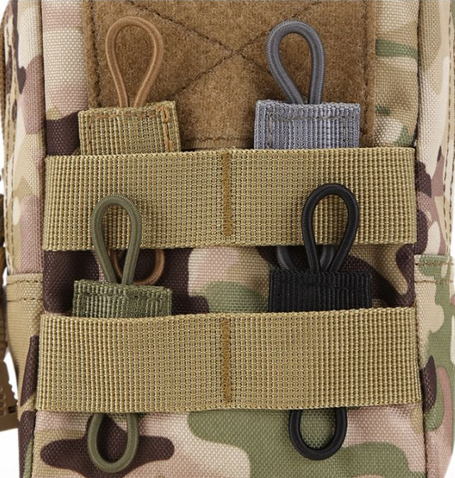 Outdoor Tactical Molle System Backpack Vest Accessory Strap Buckle Fixed PTT Antenna Binding Buckle