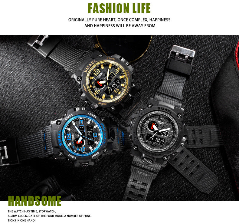 Outdoor Sports Multi-functional Electronic Watches Popular Men's Waterproof Watches