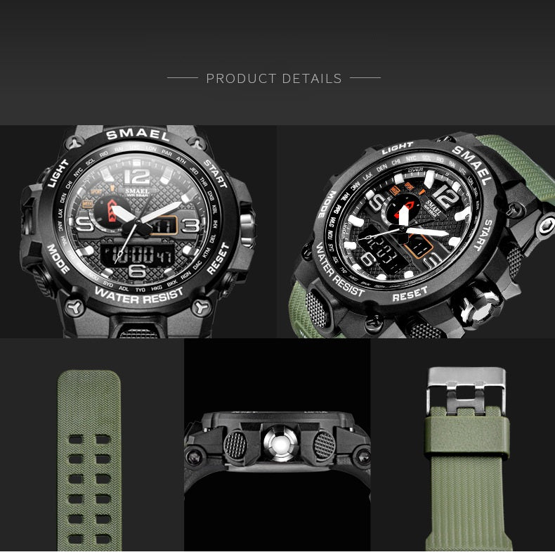 Outdoor Sports Multi-functional Electronic Watches Popular Men's Waterproof Watches