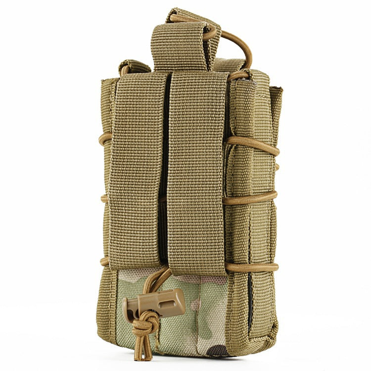 Military Fan Tactical Accessory Multifunctional Waist Hang Kit MOLLE System Double Magazine Pouch