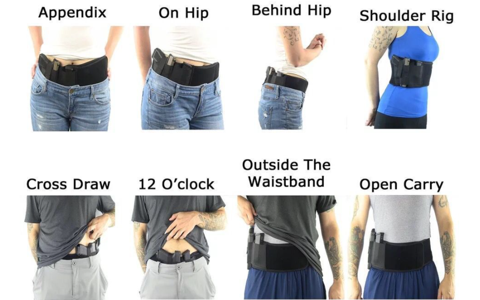 Outdoor Tactical Belly Band Holster Concealed Multi-purpose Holster Universal Concealed Holster