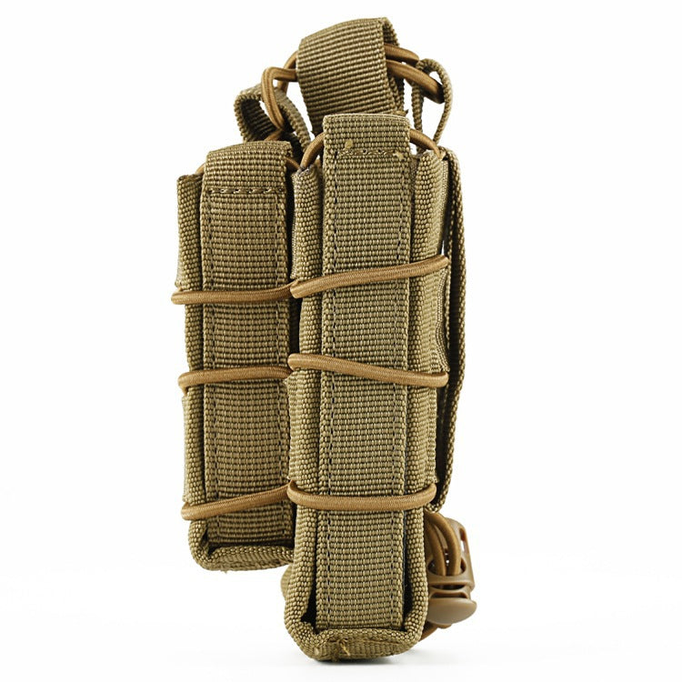 Military Fan Tactical Accessory Multifunctional Waist Hang Kit MOLLE System Double Magazine Pouch