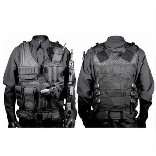 Tactical Vest Detachable Breathable Mesh Velcro Vest Security Patrol Soldier Vest