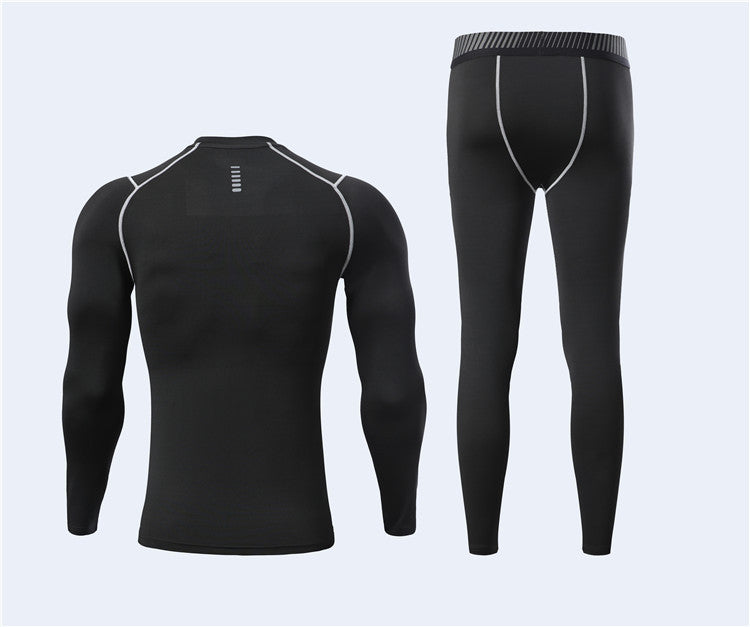 Autumn and Winter Outdoor Sports Breathable Sweat Absorption Super Soft Long Sleeve Football Training Fitness Suits