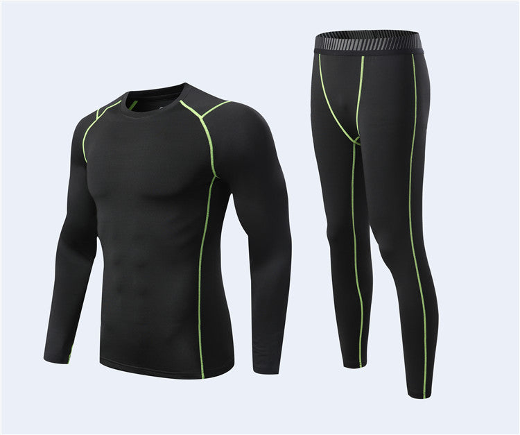 Autumn and Winter Outdoor Sports Breathable Sweat Absorption Super Soft Long Sleeve Football Training Fitness Suits