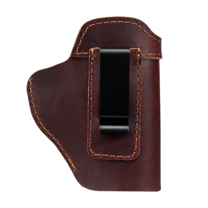 Outdoor Tactical Leather Gun Holster Fit for Glock 17 IWB Concealed Carry Stealth Quick Draw Holster