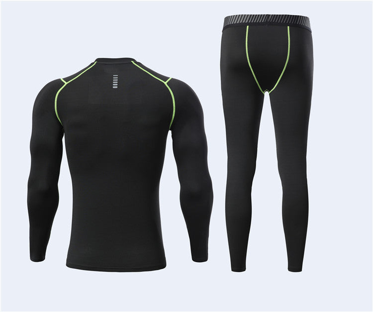 Autumn and Winter Outdoor Sports Breathable Sweat Absorption Super Soft Long Sleeve Football Training Fitness Suits