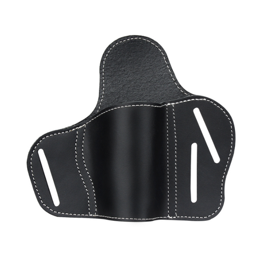 Universal Cowhide Black Concealed Carry Small Waist Holster Outdoor Sports Tactical Holster