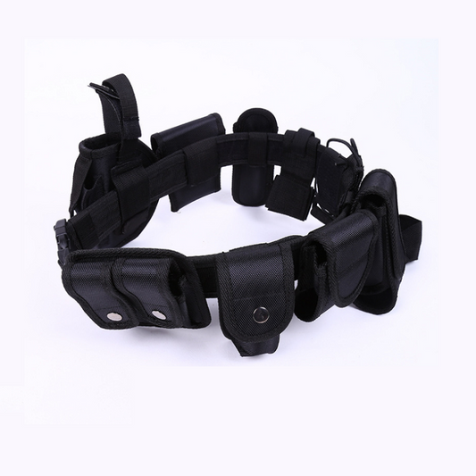 Multi-function Belt 10-piece Tactical Belt Security Patrol Belt Duty Belt