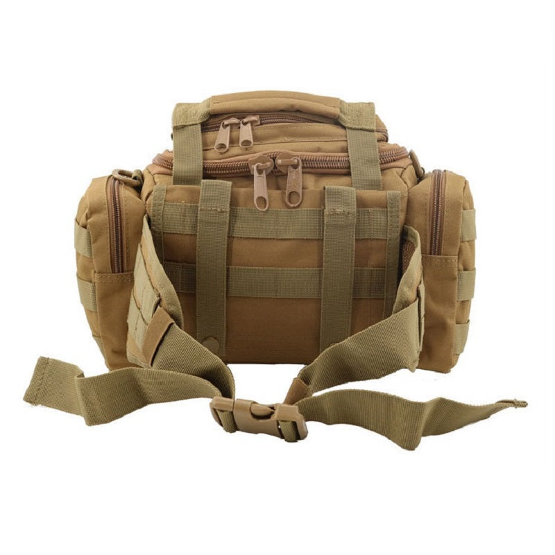 Outdoor Camouflage Multifunctional Fanny Pack Army Fans Shoulder Bag Tactics Single Shoulder Bag Fishing Bag