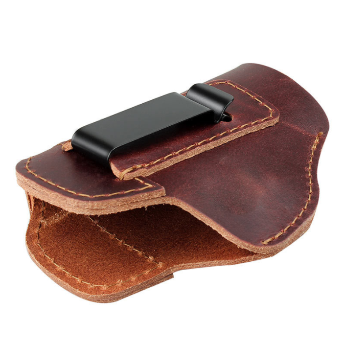 Outdoor Tactical Leather Gun Holster Fit for Glock 17 IWB Concealed Carry Stealth Quick Draw Holster