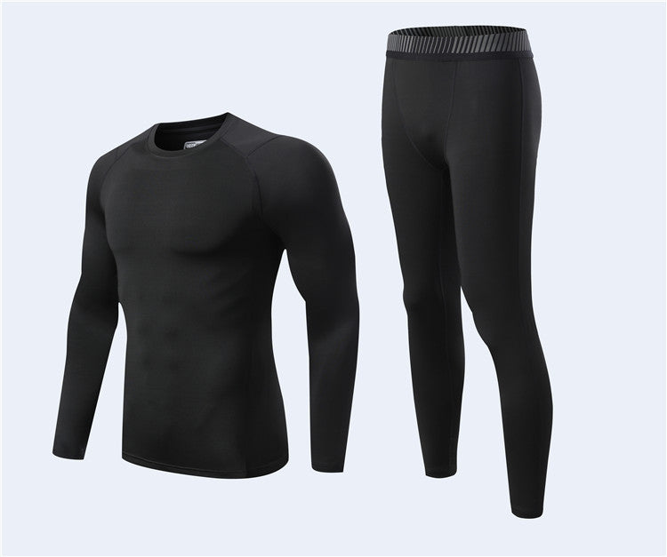 Autumn and Winter Outdoor Sports Breathable Sweat Absorption Super Soft Long Sleeve Football Training Fitness Suits