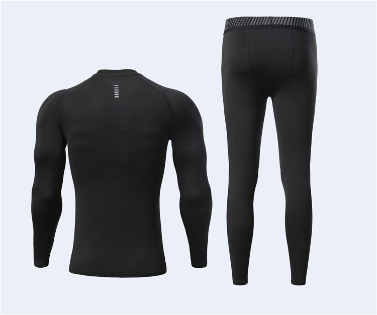 Autumn and Winter Outdoor Sports Breathable Sweat Absorption Super Soft Long Sleeve Football Training Fitness Suits