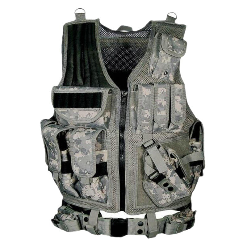 Tactical Vest Detachable Breathable Mesh Velcro Vest Security Patrol Soldier Vest