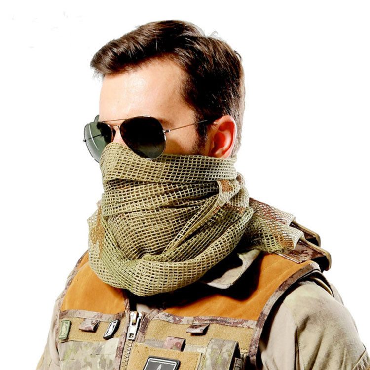 Camouflage Tactical Scarf Multi-purpose Breathable Mesh Scarf Magic Scarf Outdoor Cycling Scarf