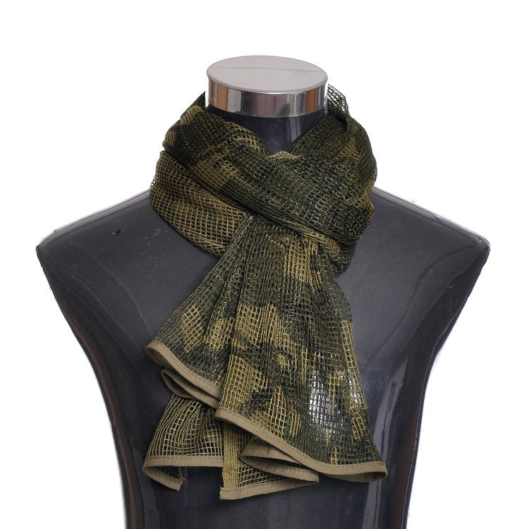 Camouflage Tactical Scarf Multi-purpose Breathable Mesh Scarf Magic Scarf Outdoor Cycling Scarf