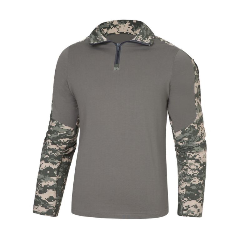 Summer Long Sleeve Camouflage Outdoor Frog Suit Field Wear Resistant Tactical Jungle T-shirts