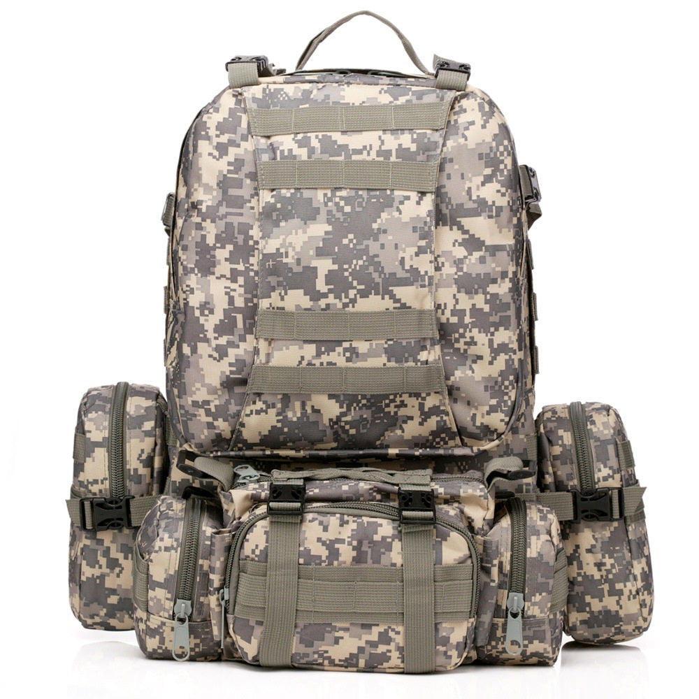 Outdoor Army Camouflage Trekking Tactics Mountaineering Backpack