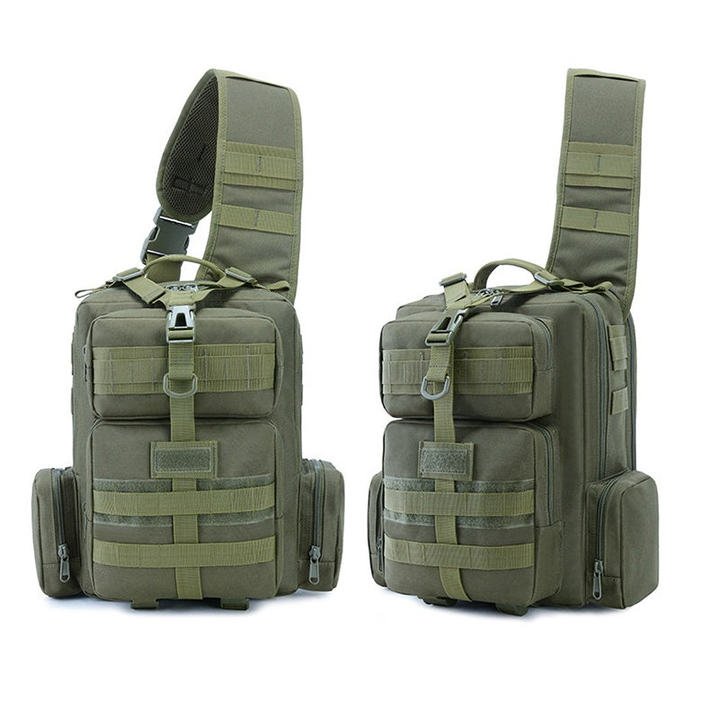 Tactical Army Fans Wild Fishing Cycling Sports Backpack Camouflage Single Shoulder Bag Chest Bag