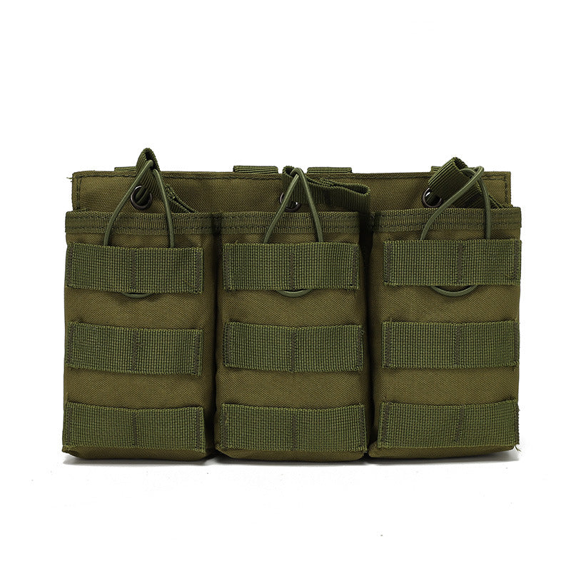 Tactical Triple Magazine Pouch Field Vest Molle Accessory Bag AK M4 Storage Bag Intercom bag