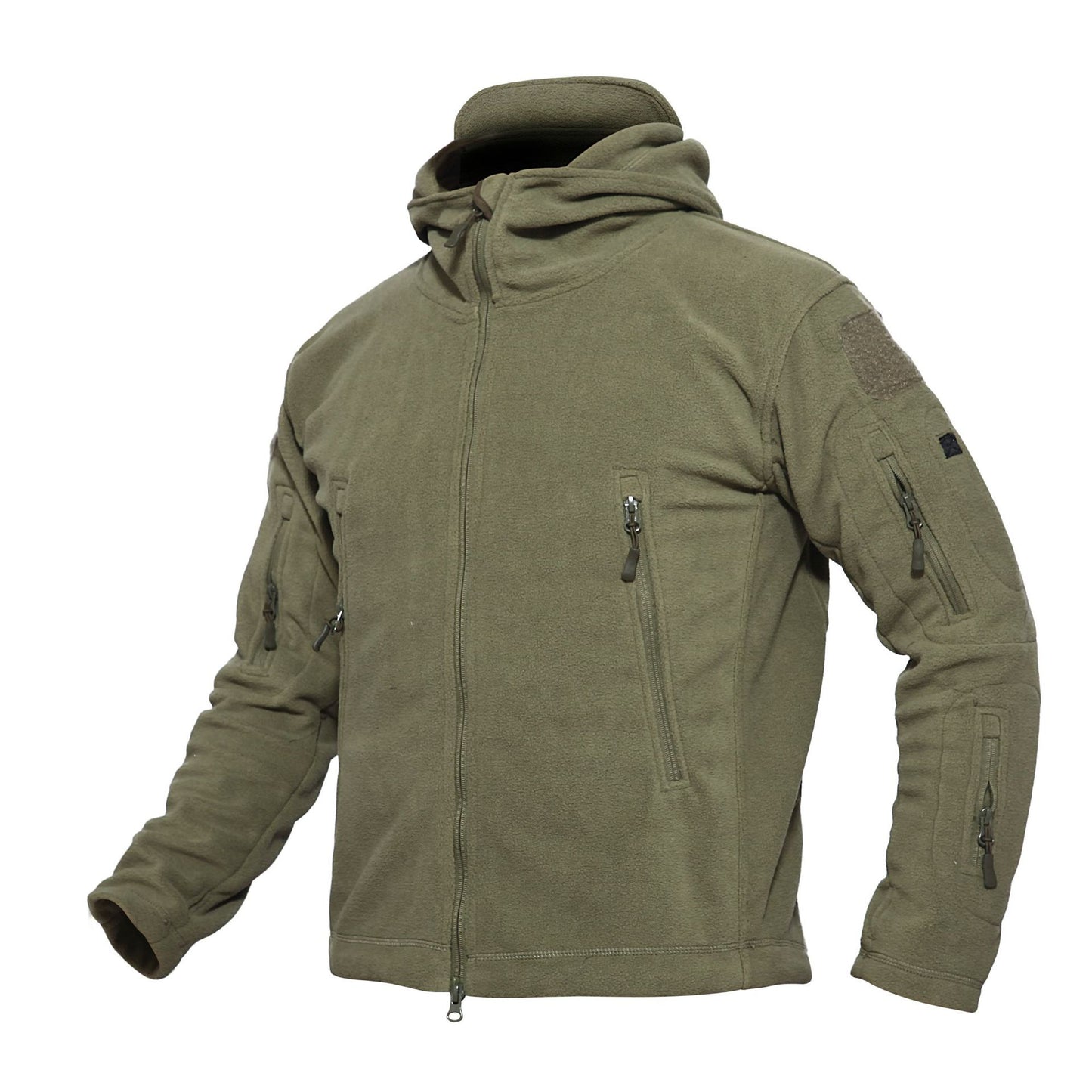 Outdoor Men's Polar Fleece Hoody Jacket Coat Tactical Combat Coat Hoodie Jacket