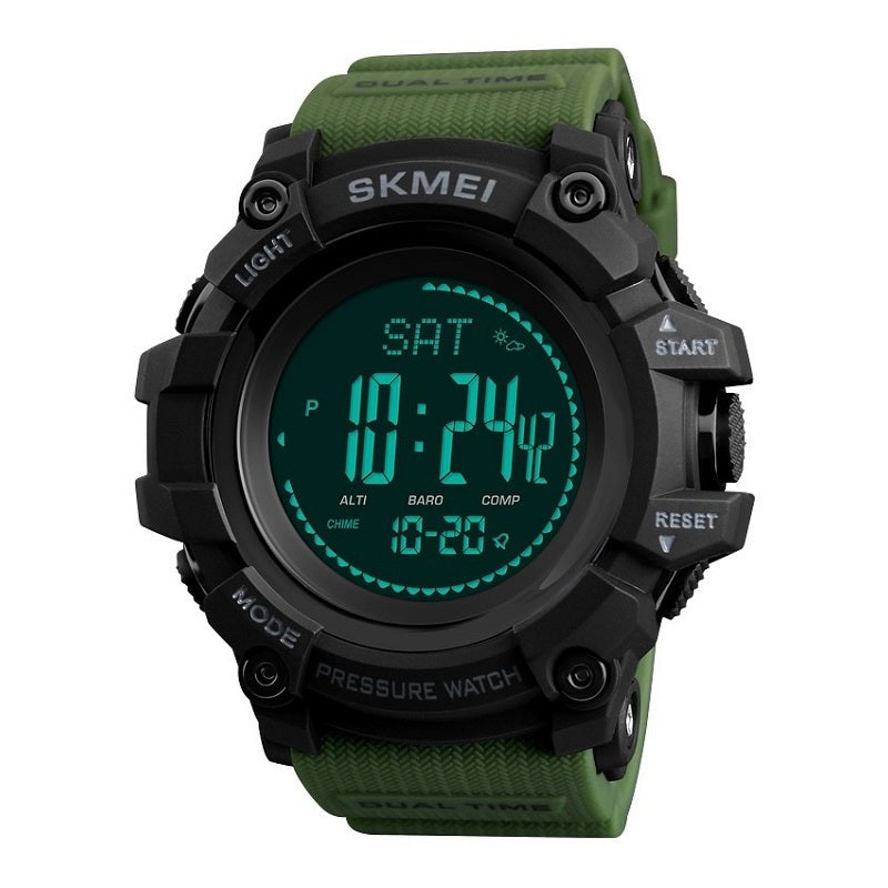 Outdoor Mountaineering Electronic Watch Sports Pedometer Weather Forecast Compass Watch