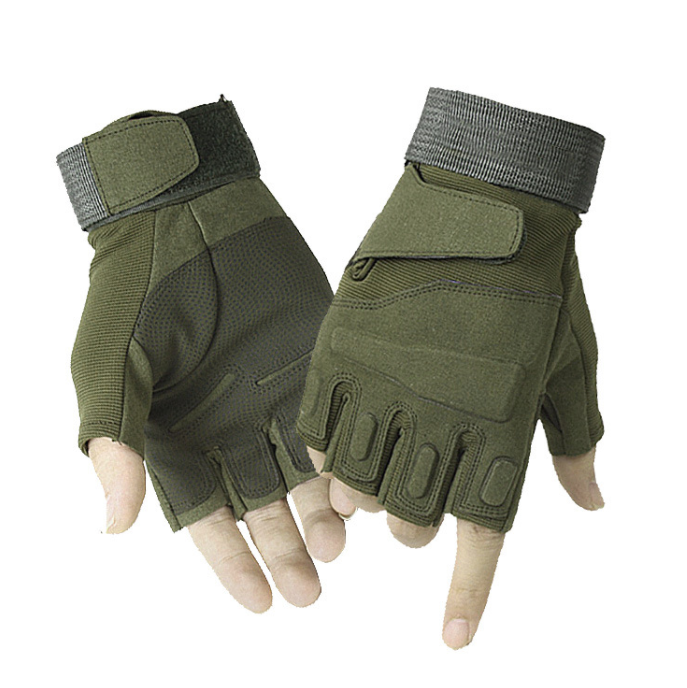 Outdoor Protective Cycling Half Finger Gloves Anti-skid Sports Wear Fitness Gloves