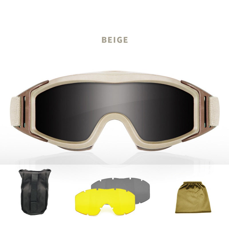 Tactical Sand-proof Fog-proof Shooting Goggles Protective Outdoor Traning Goggles