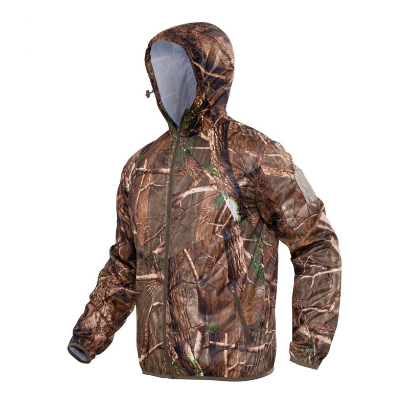 Tactical Hooded Camouflage Skin Coat Outdoor Tactical Windbreaker Jacket