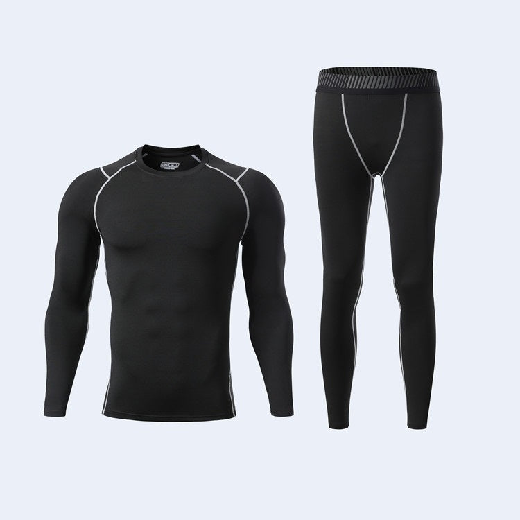 Autumn and Winter Outdoor Sports Breathable Sweat Absorption Super Soft Long Sleeve Football Training Fitness Suits