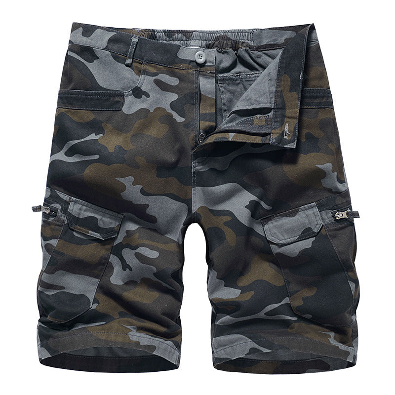 Summer New Men's Overall Shorts Camouflage Casual Pants Combat Sporting Pants