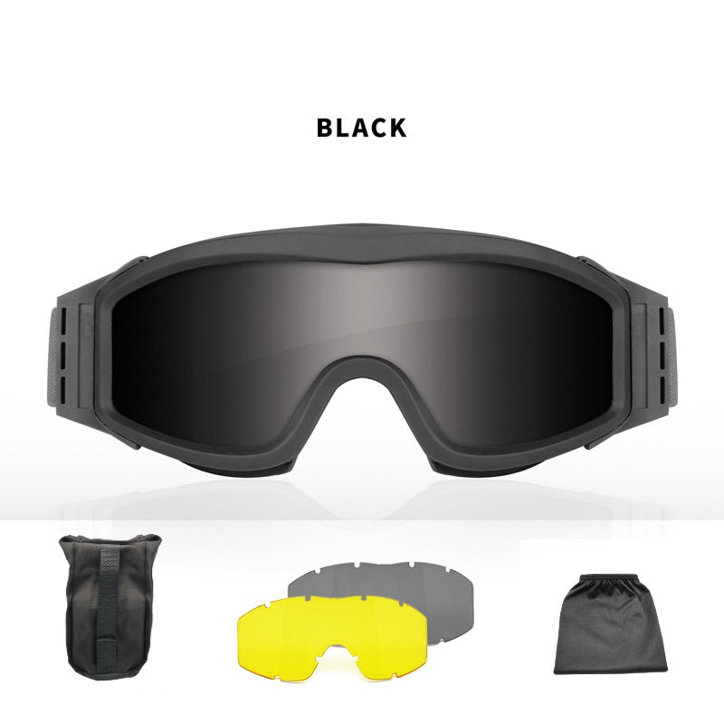 Tactical Sand-proof Fog-proof Shooting Goggles Protective Outdoor Traning Goggles