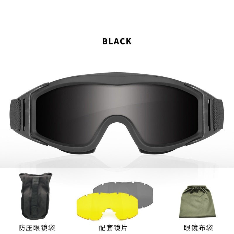 Tactical Sand-proof Fog-proof Shooting Goggles Protective Outdoor Traning Goggles