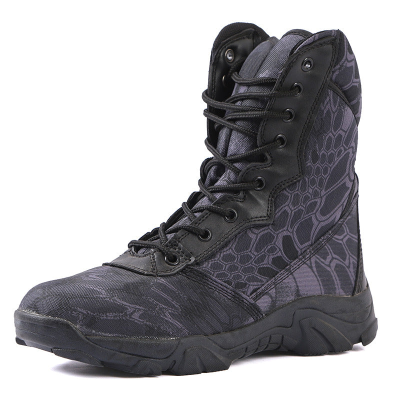 Military Fan Boots Spring Anti-skid Wear-resistant Camouflage Shoes Tactical Boots Combat Special Forces Desert Boots